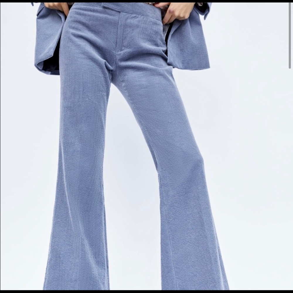 Zara Corduroy Flare Pant